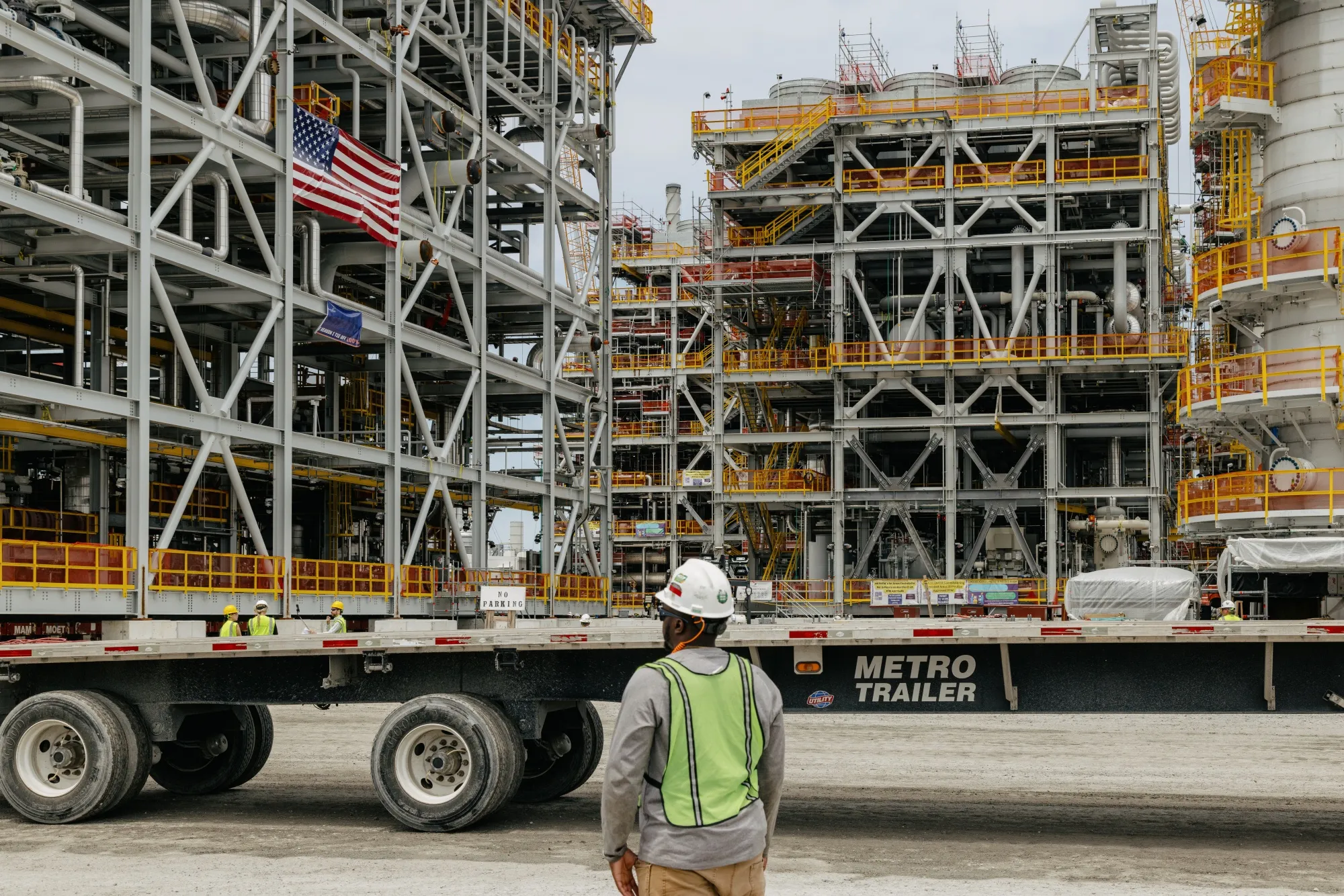 Construction at an&nbsp;LNG plant in Port Sulphur, Louisiana.&nbsp;