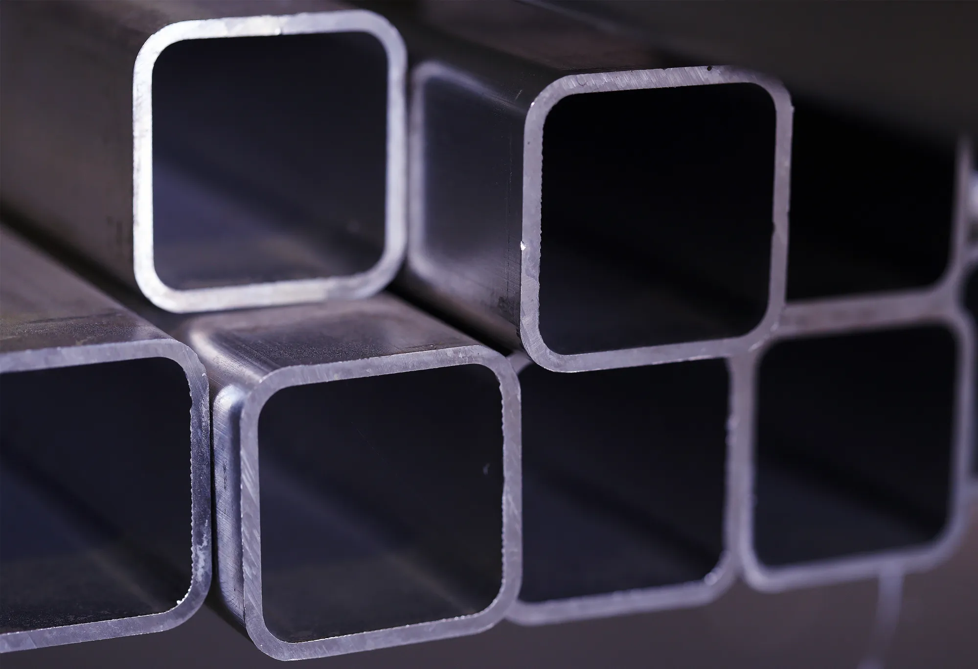 Squared aluminum tubes sit stacked at the Parr Metal Fabricators Ltd. facility in Winnipeg, Manitoba, Canada, on Wednesday, Sept. 19, 2018. U.S. and Canadian negotiators are close to a deal on Nafta and there’s optimism it will be reached by the Sunday deadline.