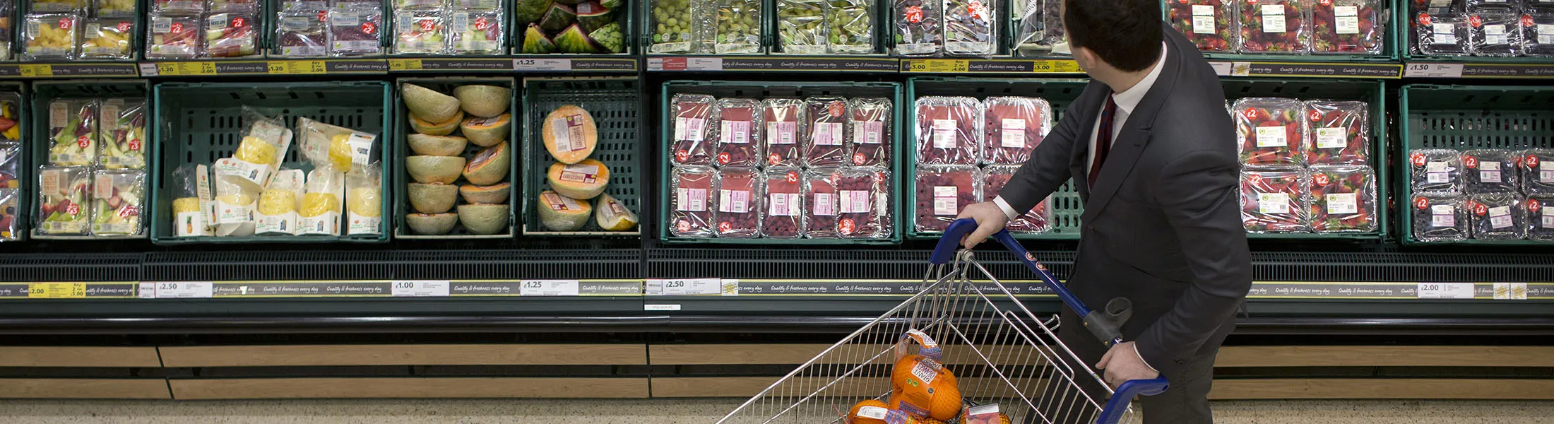Inside A Tesco Plc Supermarket