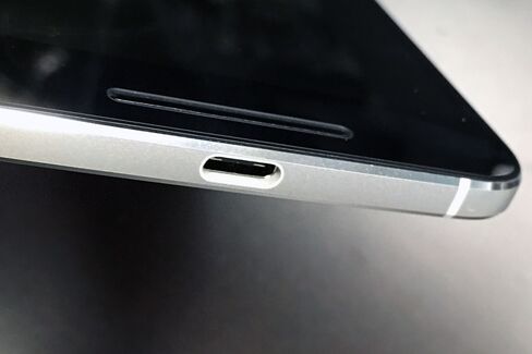 USB Type-C charging is fast, and the plug is reversible.