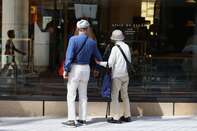 Shoppers at Ginza As Cashed-Up Boomers Lift Japan's Economy