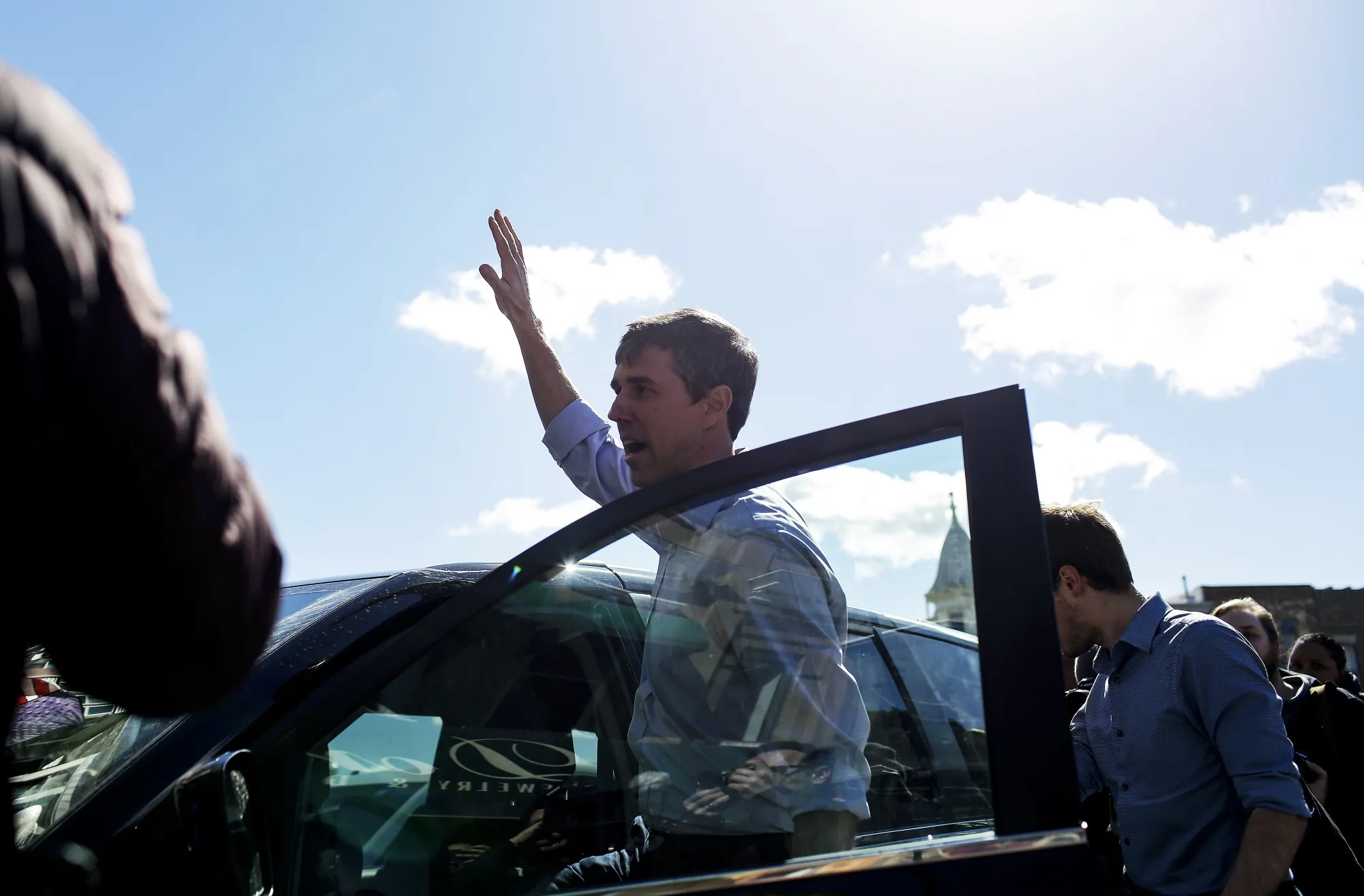 Beto O’Rourke in Washington, Iowa on March 15.