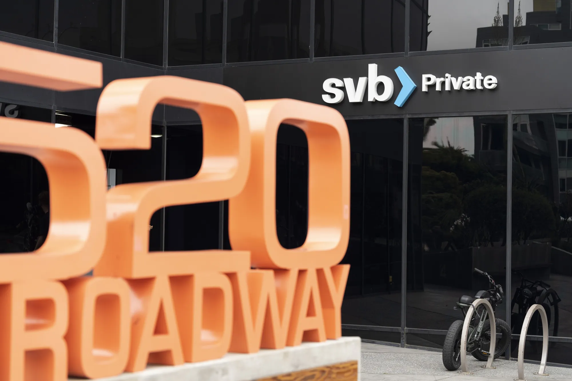A Silicon Valley Bank branch in Santa Monica, California.