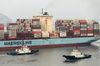 Tug boats guide the Sofie Maersk container ship, operated by A.P. Moller-Maersk A/S as it sails near the Yangshan Deepwater Port, operated by Shanghai International Port Group Co. (SIPG), in Shanghai, China, on Wednesday, Aug. 7, 2019. Trump's threat to raise tariffs on all Chinese goods last week shattered a truce reached with Xi just weeks earlier, unleashing tit-for-tat actions on trade and currency policy that risk accelerating a wider geopolitical fight between the world's biggest economies.