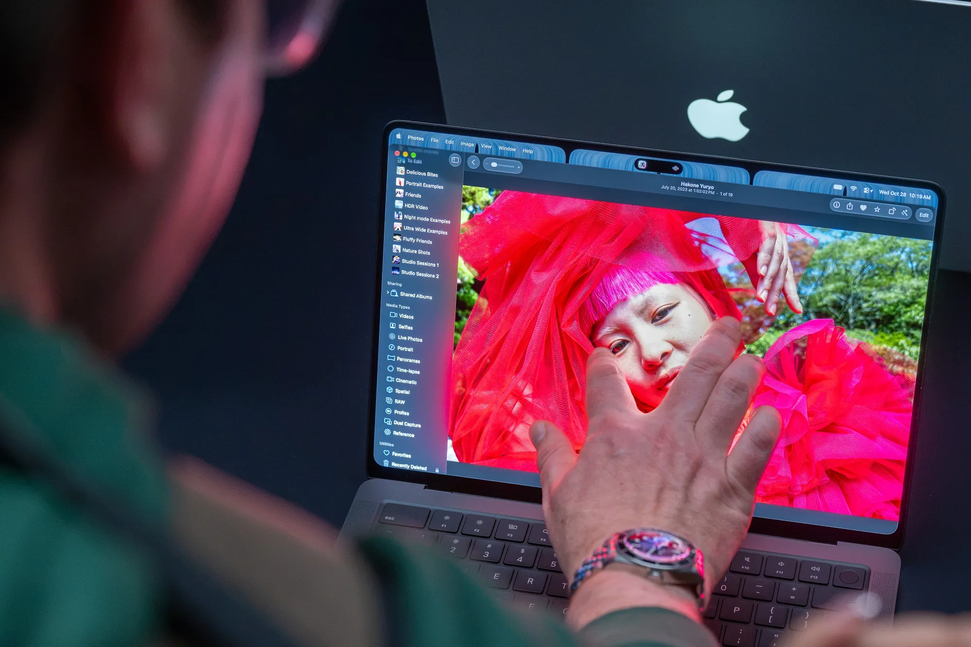 The new MacBook Pro’s touch layer is built directly into the OLED panel.