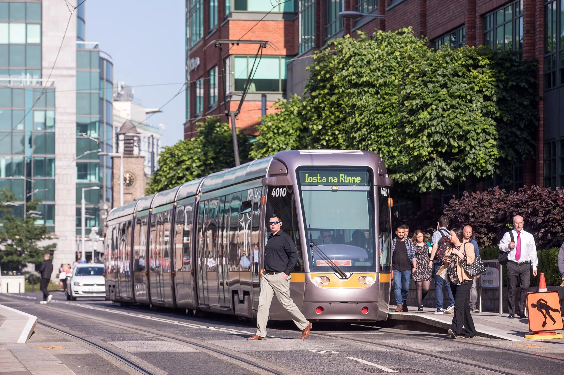 Commuters in Dublin