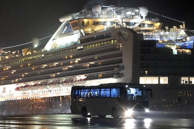 U.S. Evacuate Citizens Onboard Diamond Princess Cruse Ship in Yokohama