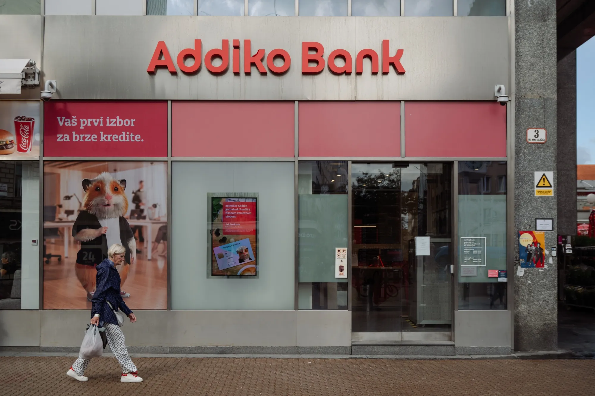 A branch of Addiko Bank AG in Zagreb, Croatia.