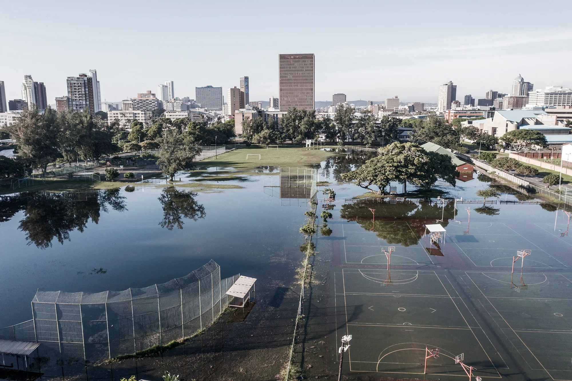 Flooding in Durban, South Africa in 2022.
