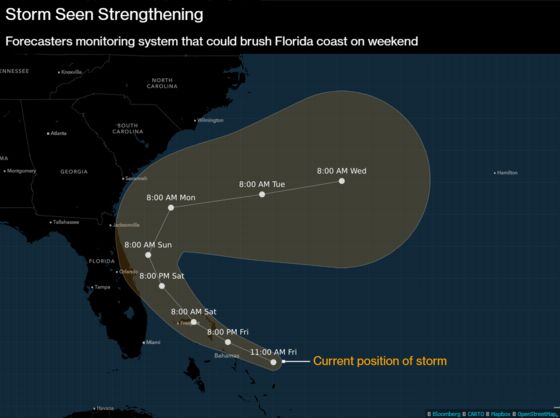 Storm Threat to U.S. Could Track Florida Coast, Veer Out to Sea