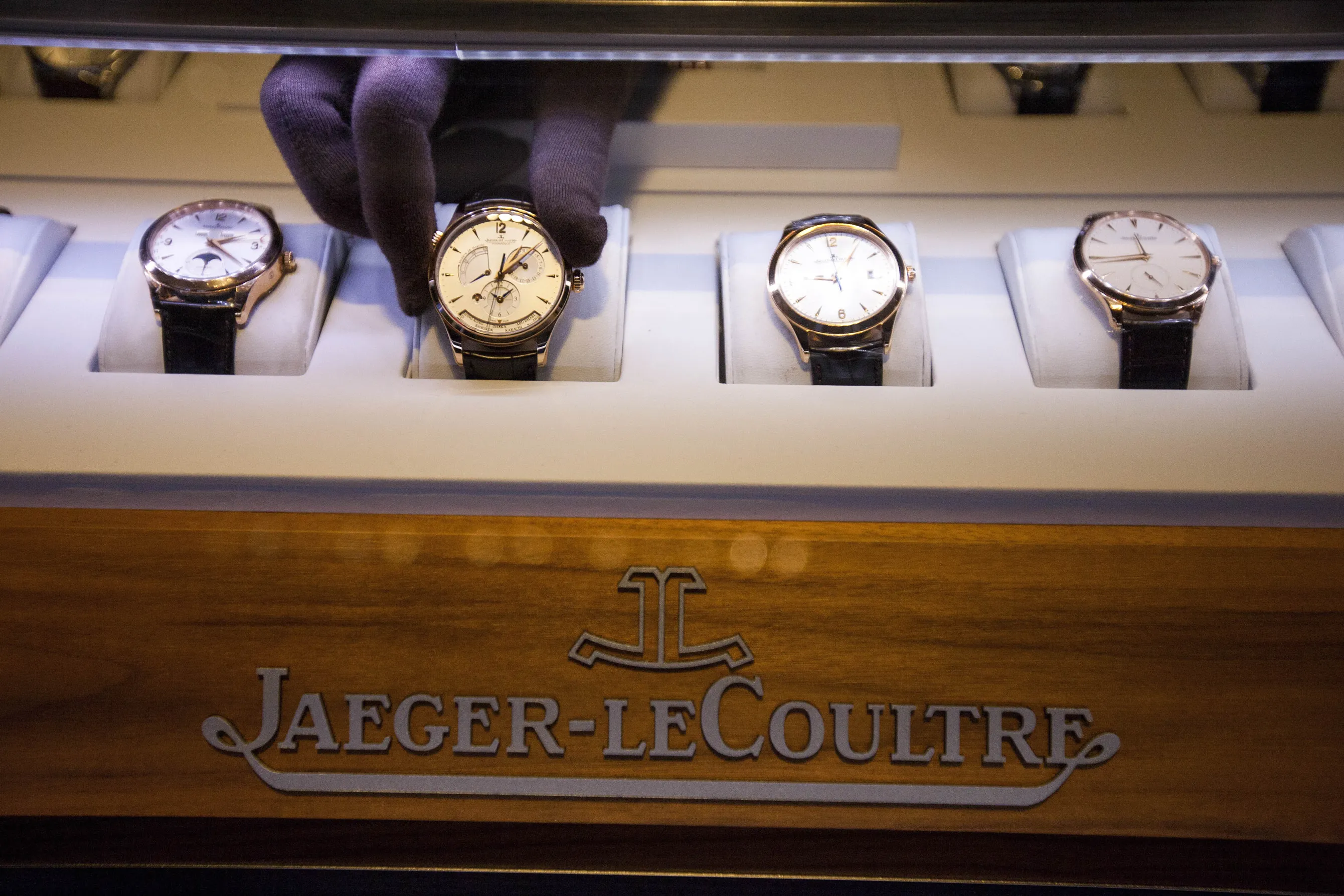 Jaeger-LeCoultre watches, a unit of Cie. Financiere Richemont SA, at. store in New York, U.S