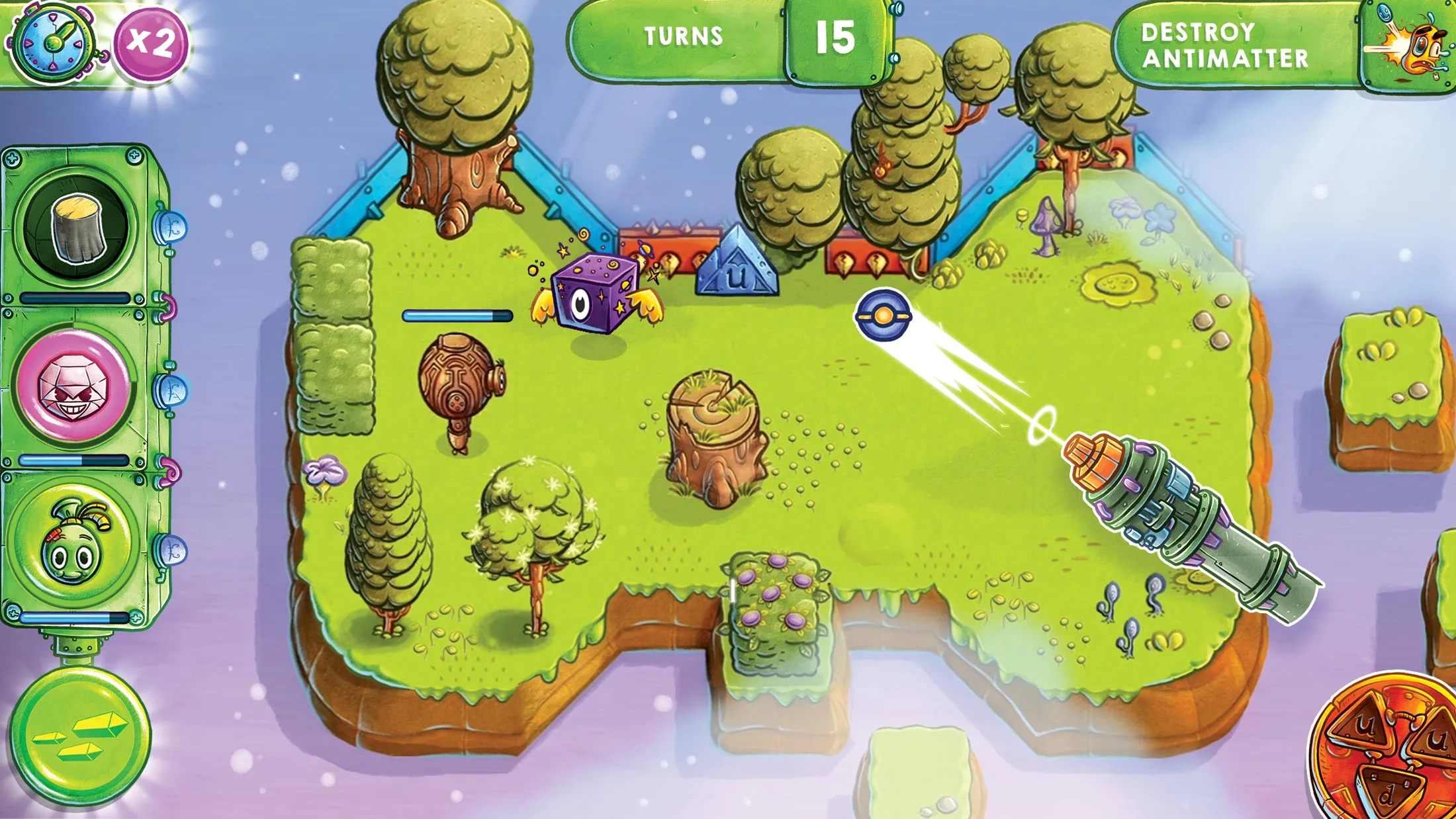 In Big Bang Legends, players build quarks into atoms to fight antimatter monsters.
