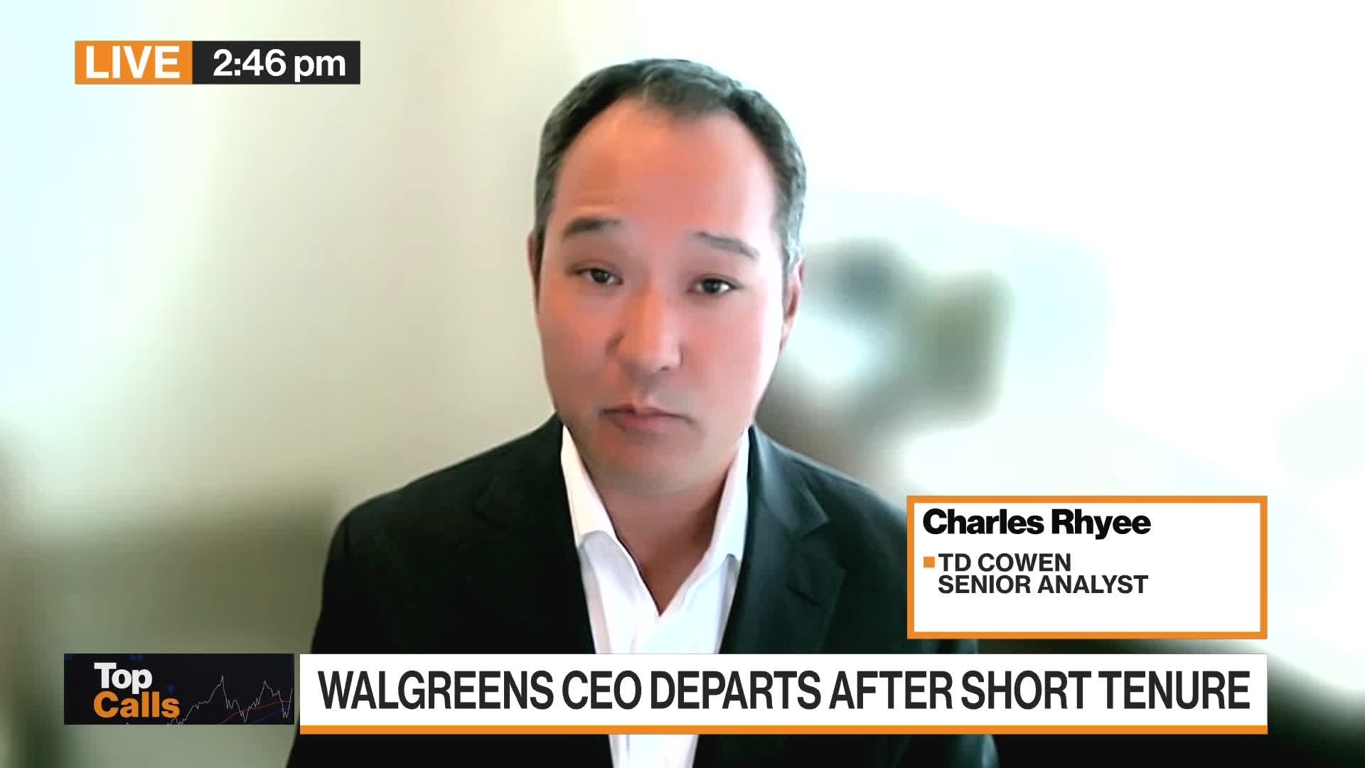 Watch Top Calls Walgreens CEO Departs After Short Tenure Bloomberg