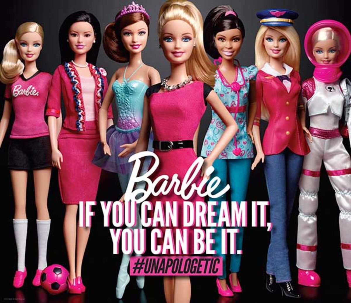 corruptie tofu Permanent Barbie, With #Unapologetic Ads, Leans In Just a Little Bit - Bloomberg