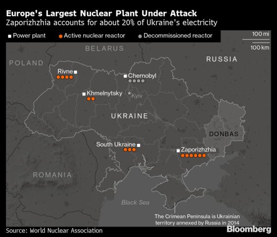 Europe’s Largest Nuclear Plant Attacked by Russia, Ukraine Says