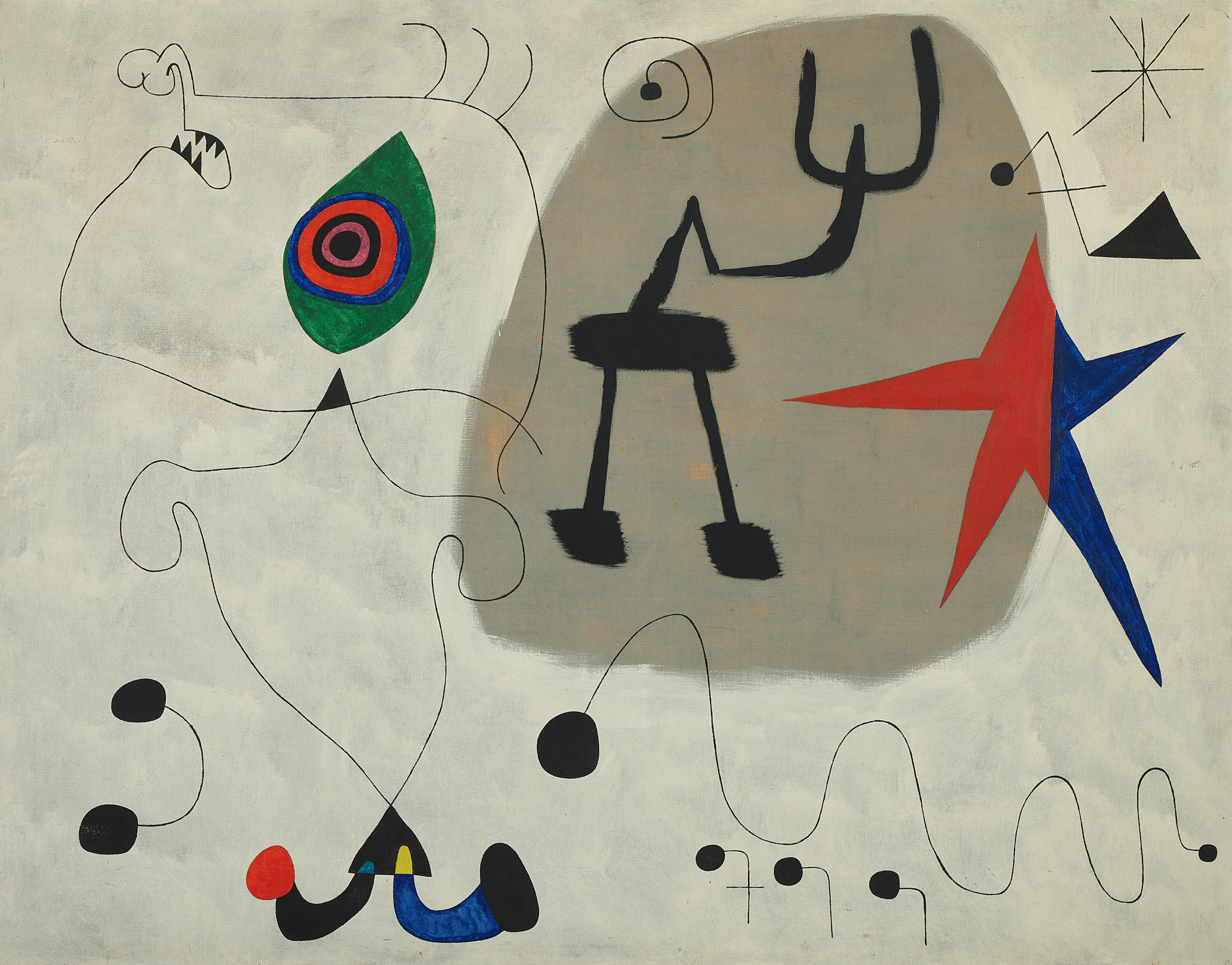 Joan Miró’s&nbsp;Femme, Étoiles&nbsp;from 1945.