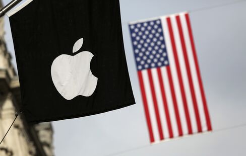 U.S. Flag & Apple Logo