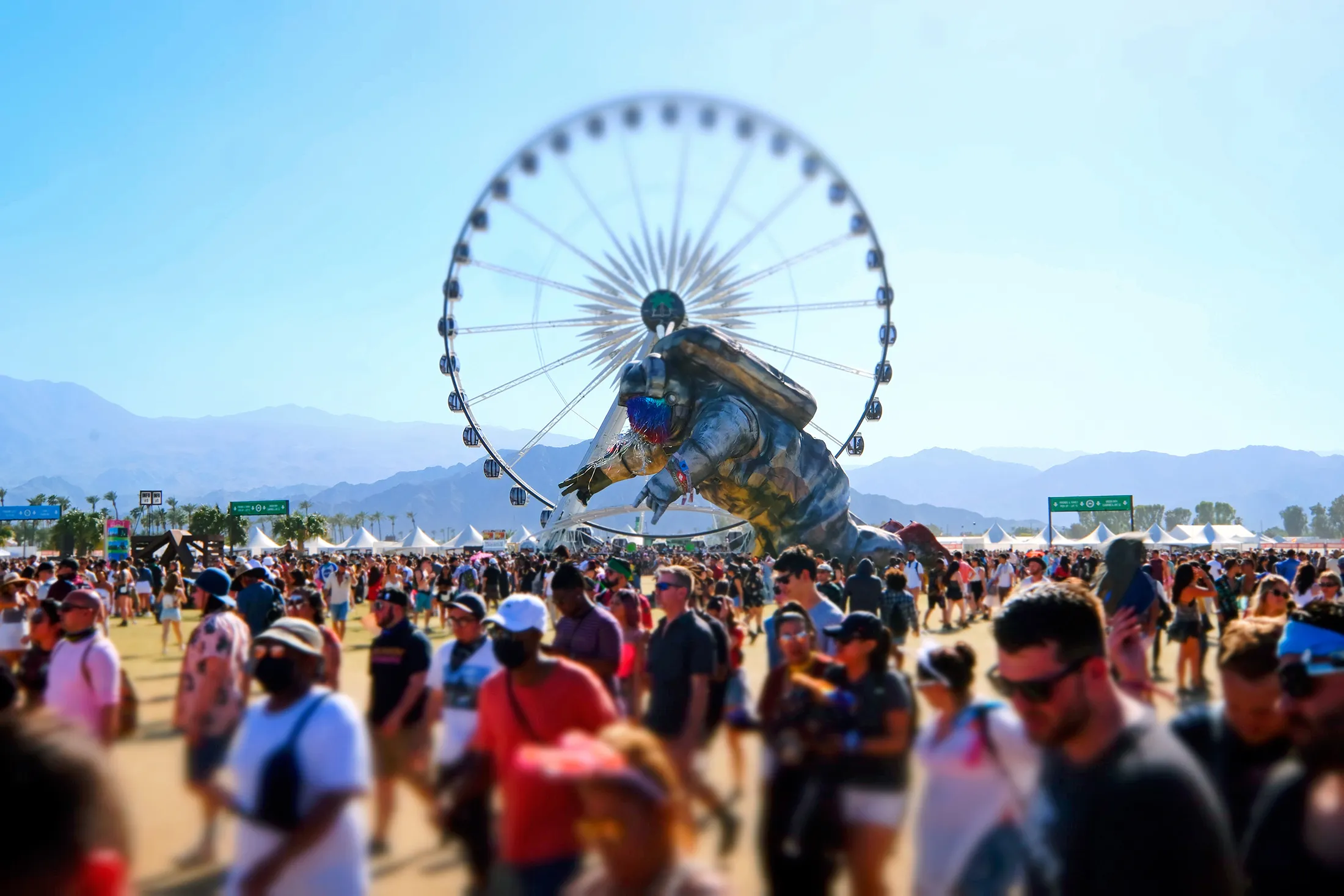 Attendees at the 2019 Coachella Valley Music and Arts Festival in Indio, California, in April 2019. 