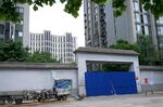 A barricaded entrance to a residential area due to Covid-19 restrictions in Beijing on May 24.