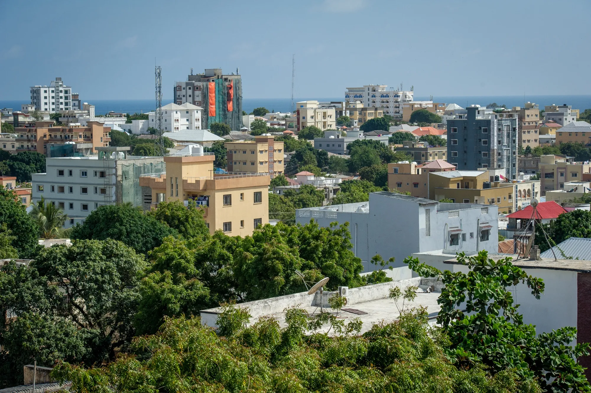 The Mogadishu skyline in&nbsp;Somalia&nbsp;in 2022.