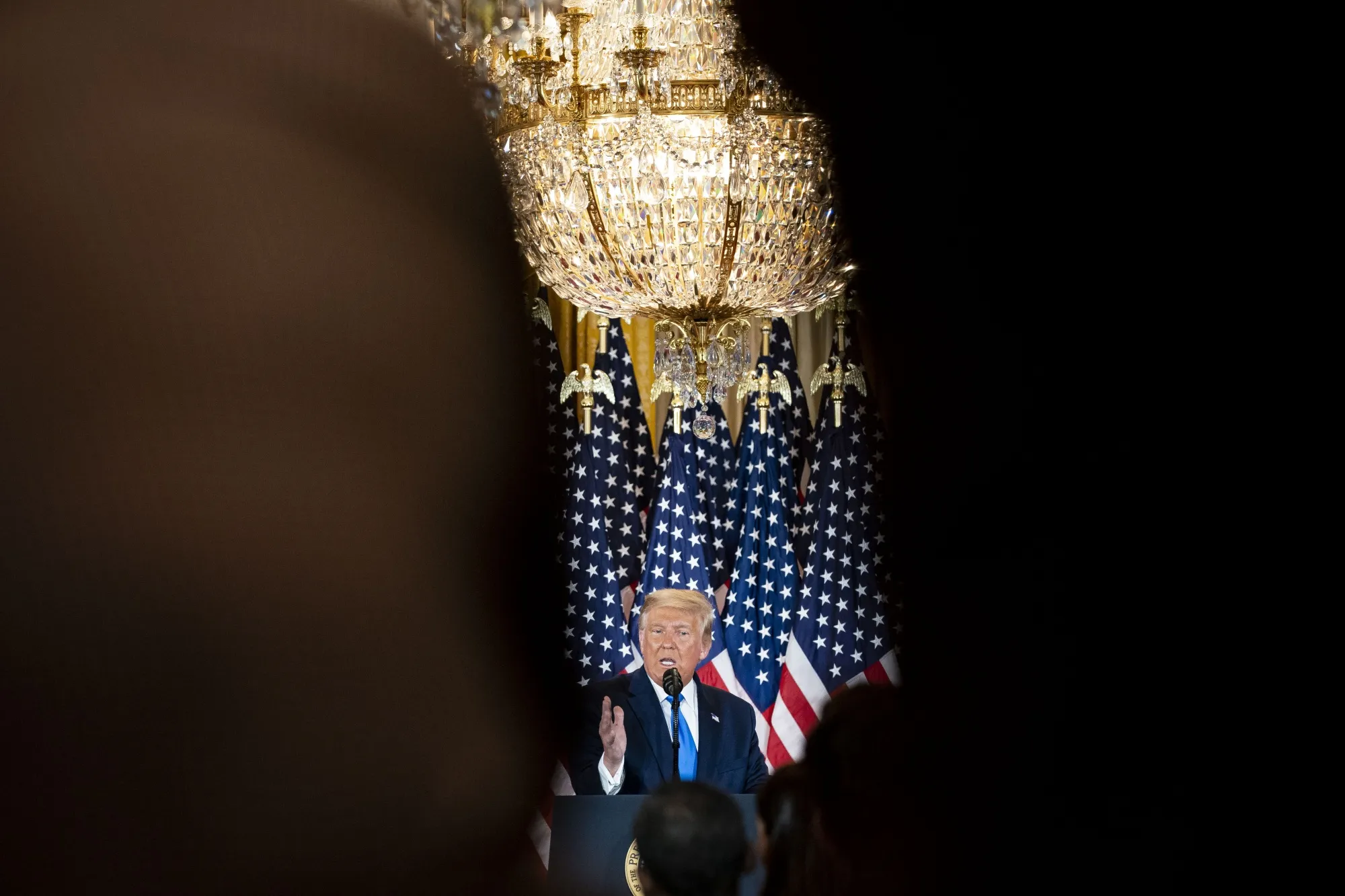 President Trump during an election night party at the White House on Nov. 4.