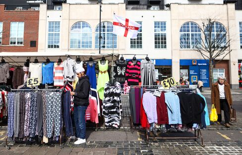 A stall at Romford market.