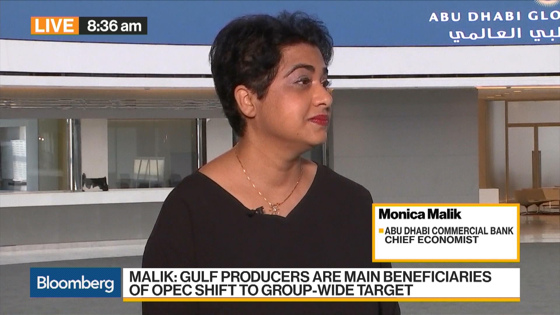 Watch Abu Dhabi Commercial Bank's Malik on OPEC, Gulf Economies - Bloomberg