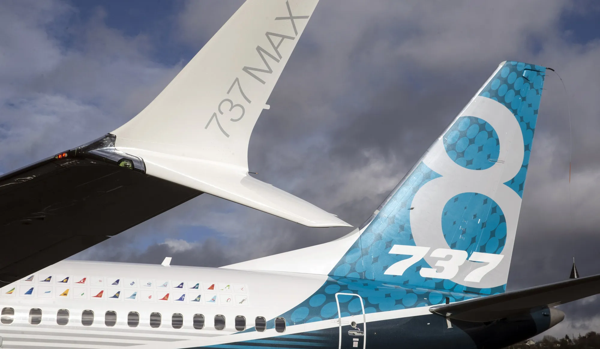 A Boeing 737 Max 8 passenger jet.