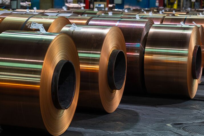 Copper rolls.