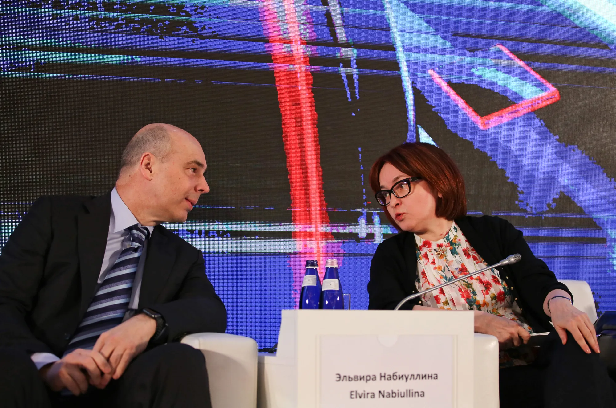 Anton Siluanov&nbsp;and&nbsp;Elvira Nabiullina.