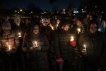 Supporters hold candles during a vigil for Tyre Nichols at Tobey Skatepark in Memphis, Tennessee&nbsp;on Jan.&nbsp;26.