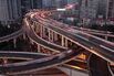 Shanghai's Roadways And Skyline Are Lit Up At Night