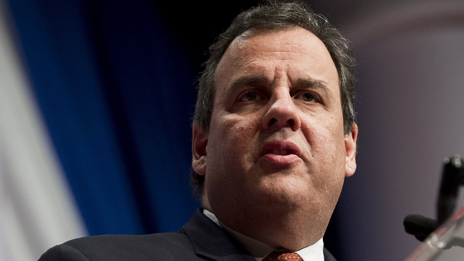Governor Chris Christie of New Jersey speaks in Washington on Dec. 3, 2015.
