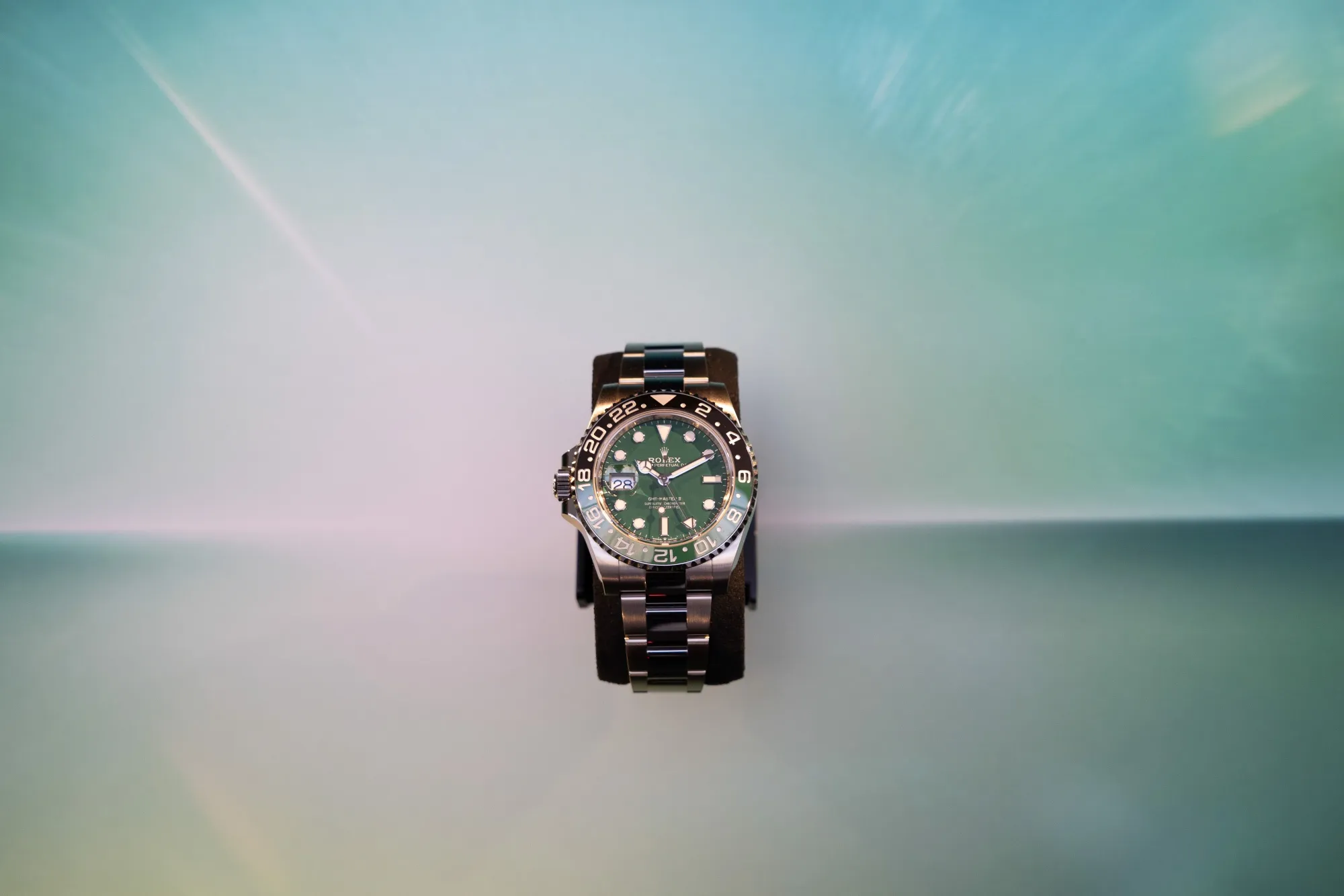 A Rolex SA GMT-Master II watch during the Dubai Watch Week in November.