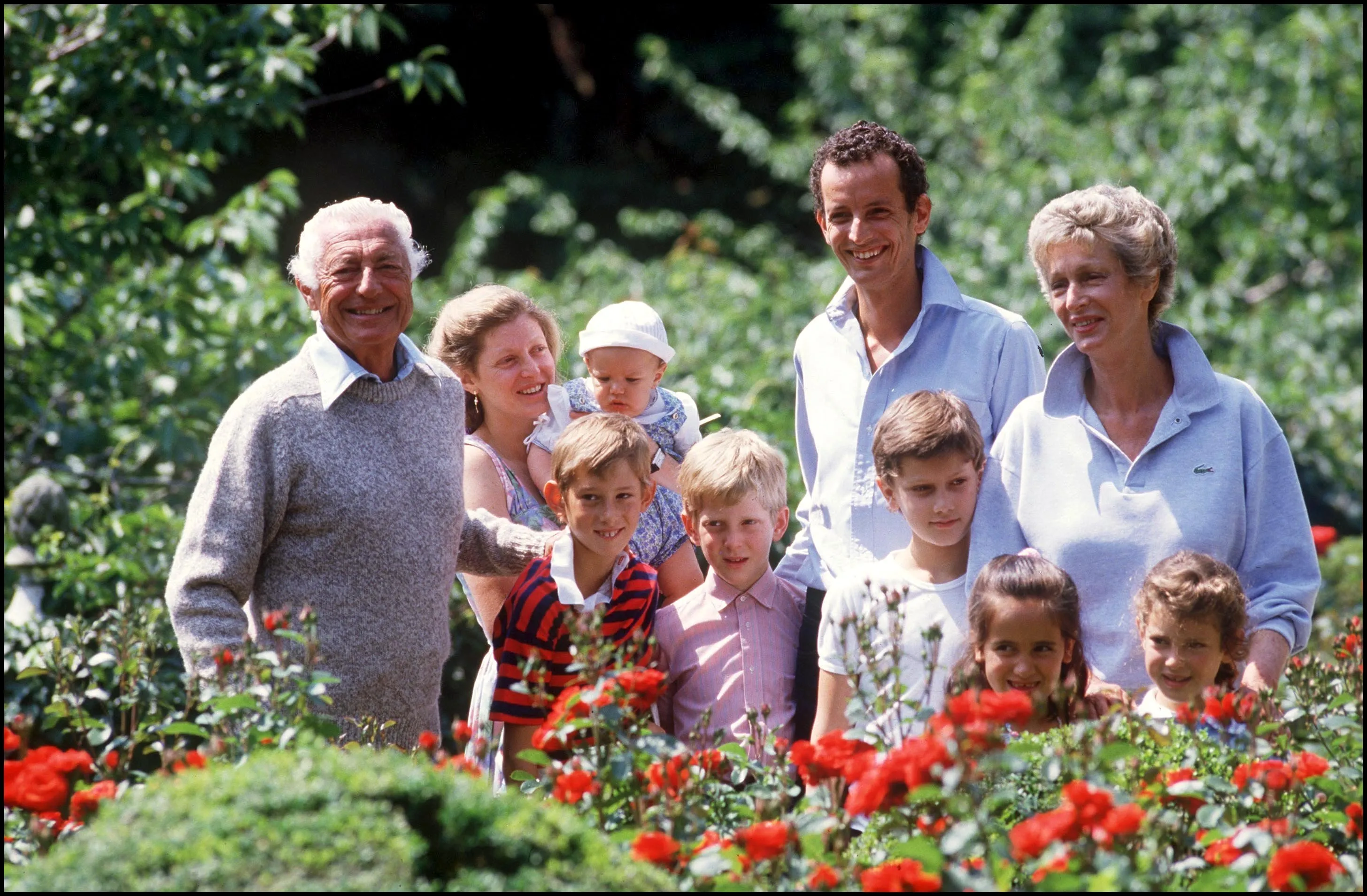 Giovanni Agnelli and family in&nbsp;1986.