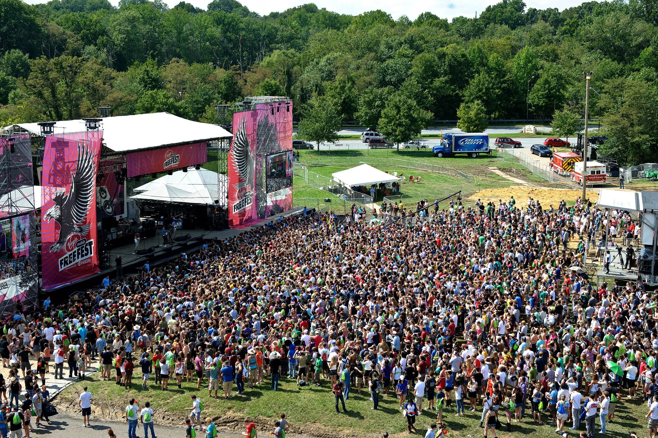 The Virgin Mobile FreeFest held at Merriweather Post Pavilion in 2011.