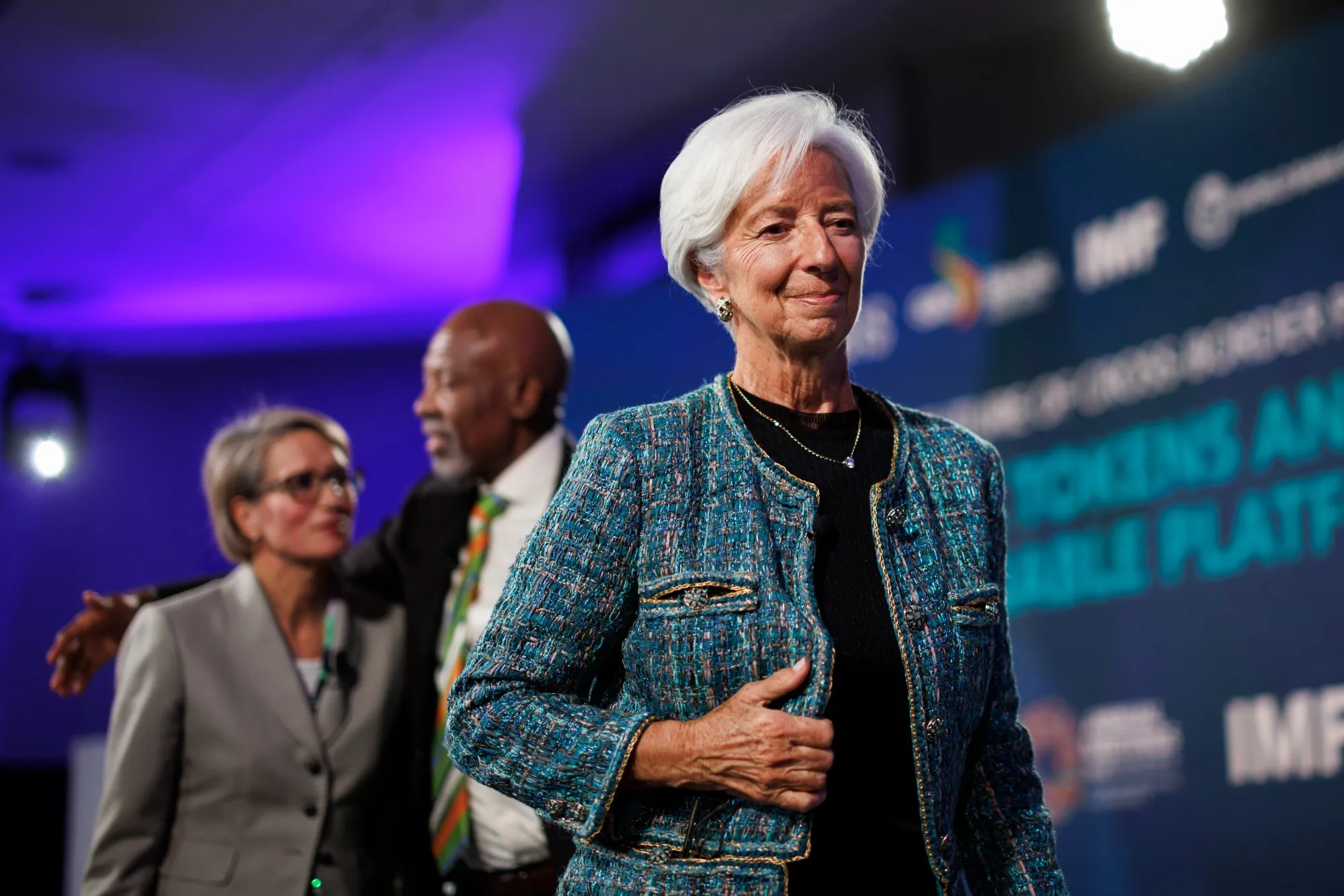 Christine Lagarde&nbsp;during the annual meetings of the IMF and World Bank in Washington, DC, on&nbsp;Oct. 22.