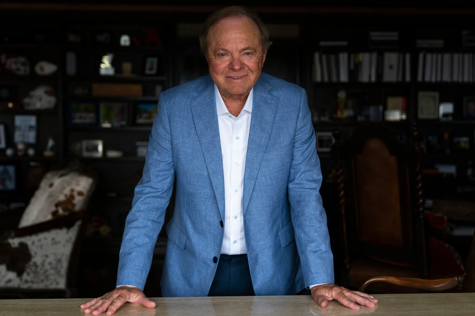 Harold Hamm at his office in Oklahoma City.