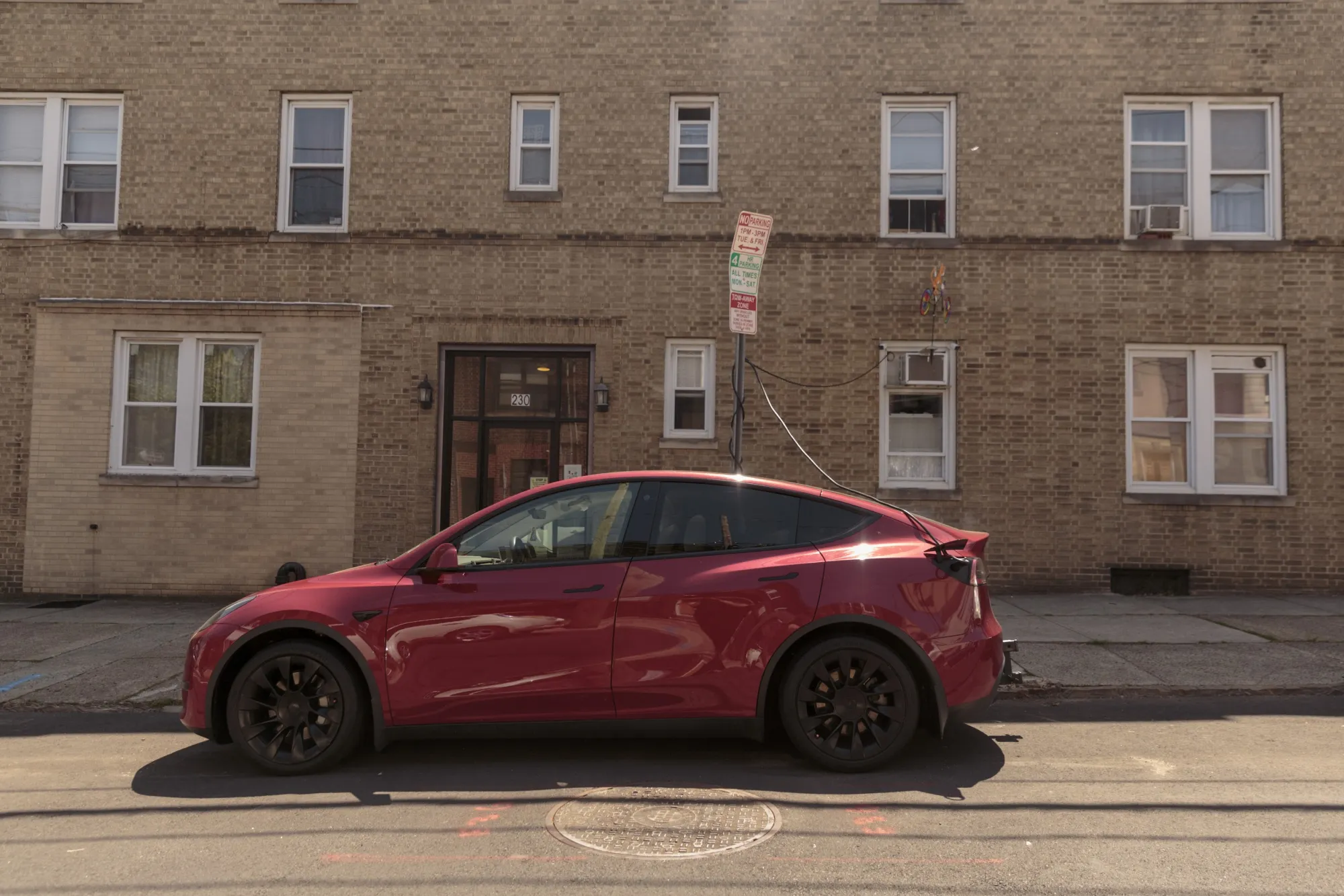 In Jersey City, Sal Cameli rigged a 19-foot cable from his kitchen to his electric car out front.&nbsp;