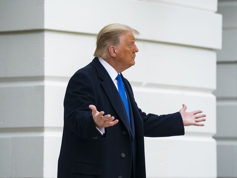 President Trump Departs White House For Michigan 