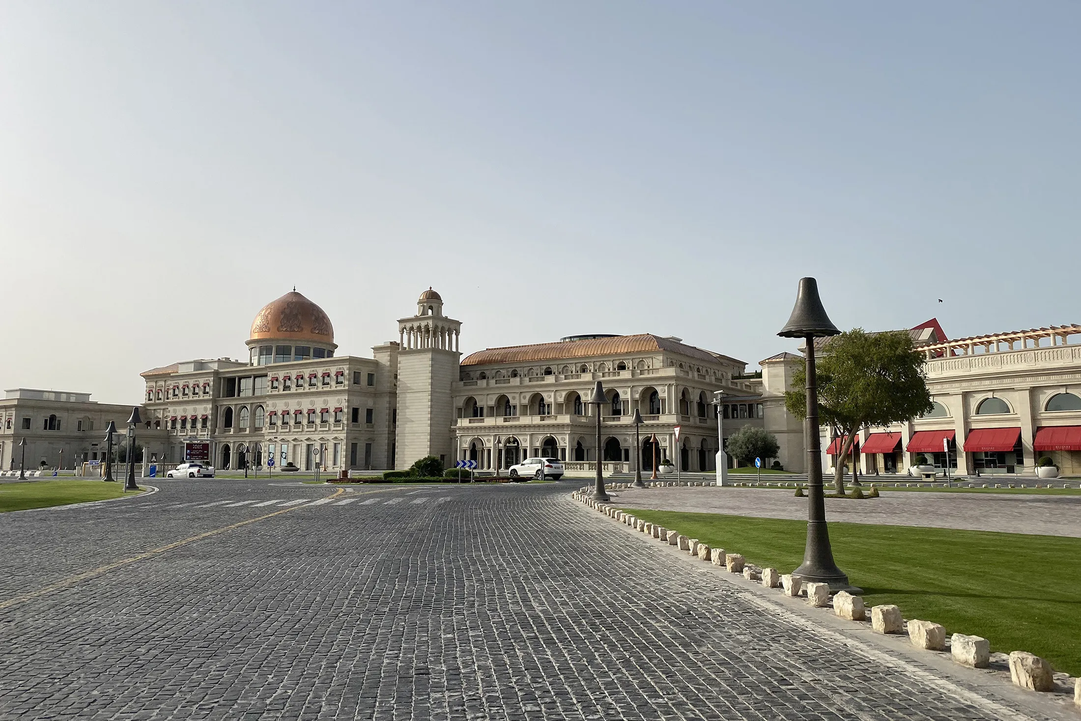 An empty street stands&nbsp;in Doha, Qatar, on May 10.