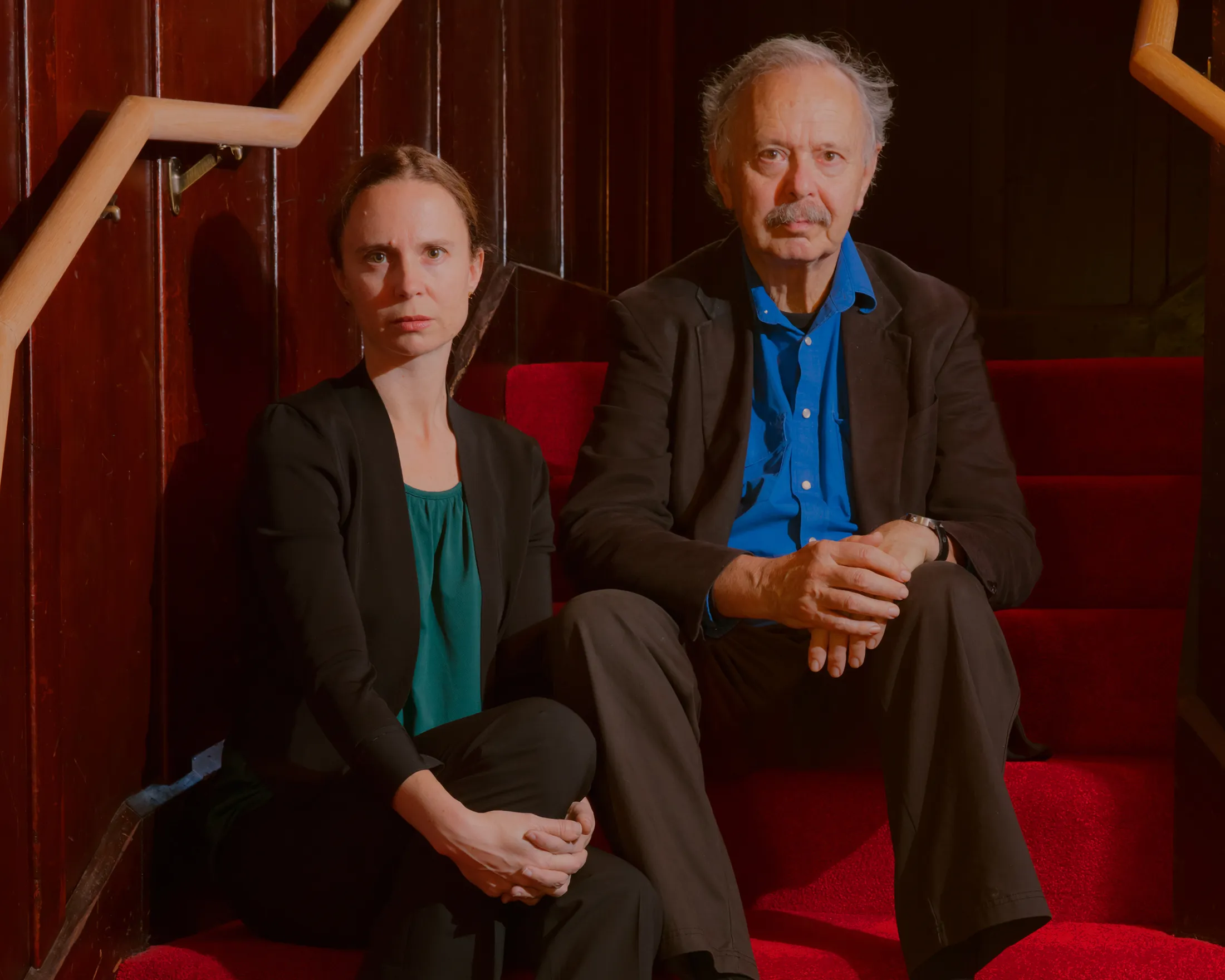 Elizabeth Muller and her father, Richard Muller, at their home in Berkeley, Calif.