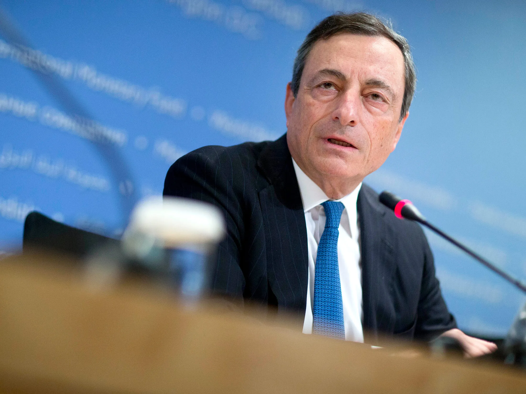 ECB Chairman Mario Draghi.
