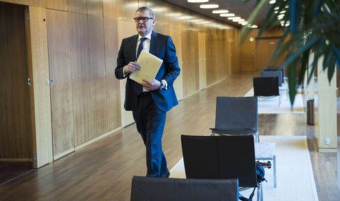 Danish Central bank Governor Lars Rohde News Conference