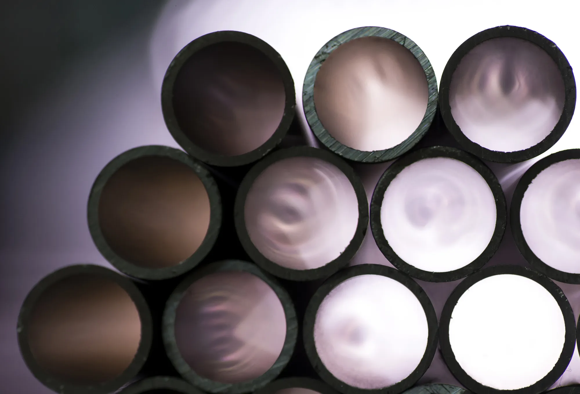 Aluminum pipes.