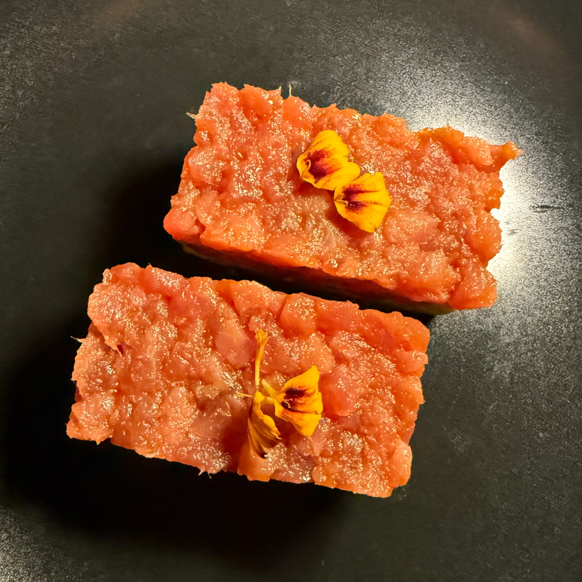 Tuna and avocado tartar at the Spice Route.