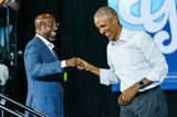 Former President Barack Obama Campaigns For Georgia Democrats Ahead Of Midterm Elections