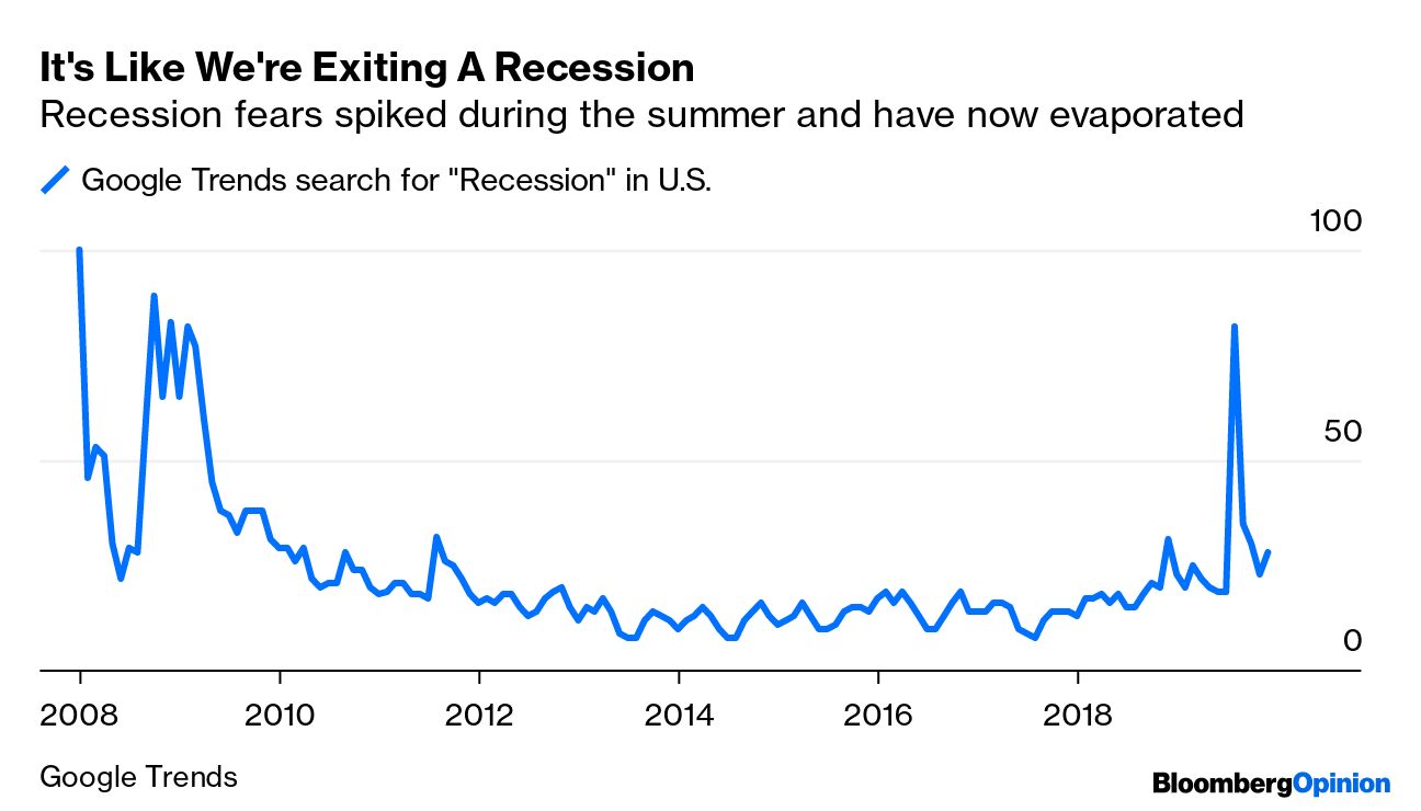 Es como si estuviéramos saliendo de una recesión