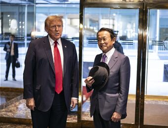 relates to Trump Meets Former Japan Premier in Latest Foreign Outreach