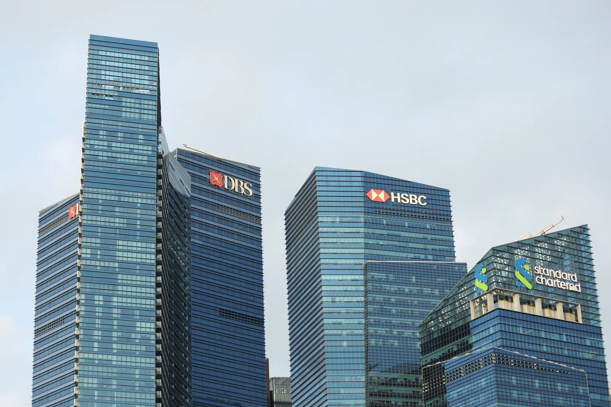 HSBC office&nbsp;buildings in Singapore.